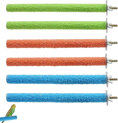 6pcs parrot budgie perch - parrot/budgie,