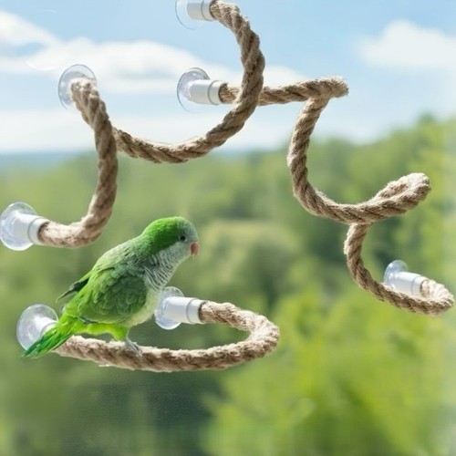 Linen rope pet - bird, perch