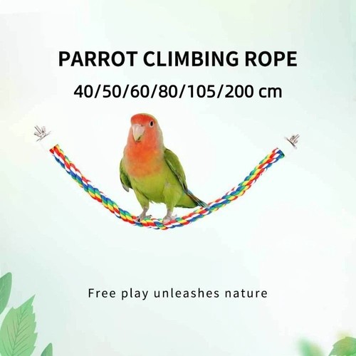 Cotton rope bird - perch, for