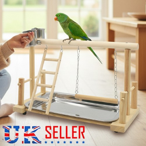 Wooden parrot perch - wooden,