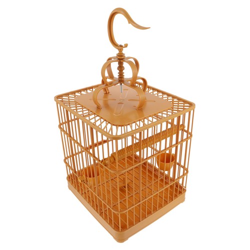 Brown plastic parrot cockatiel - plastic,