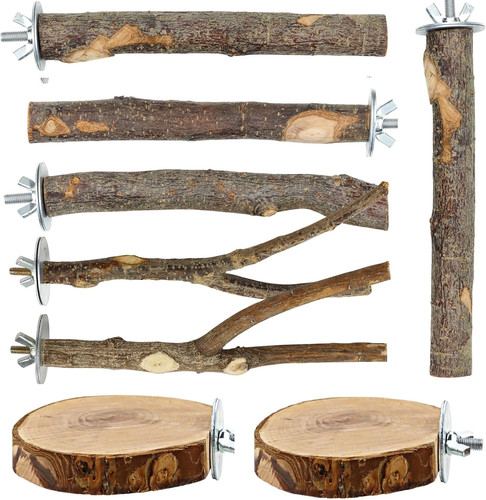 8pcs natural wood bird cage - 8pcs,