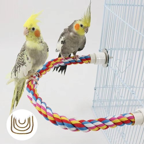 Colorful bird perch for cage - colorful,